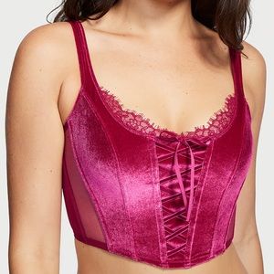 🆕 Victoria’s Secret Unlined Lace-Up Corset Top (NWT) - Small-DD